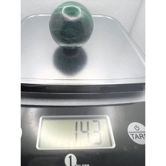 Genuine Malachite Sphere - 41mm - Picture 7 of 7